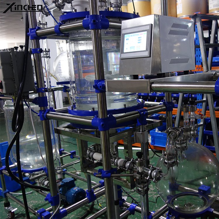continuous Ultrasonic Cavitation Reactor Turnkey Bottom Filter Biodiesel Production Jacket Glass Ultrasonic Reactor