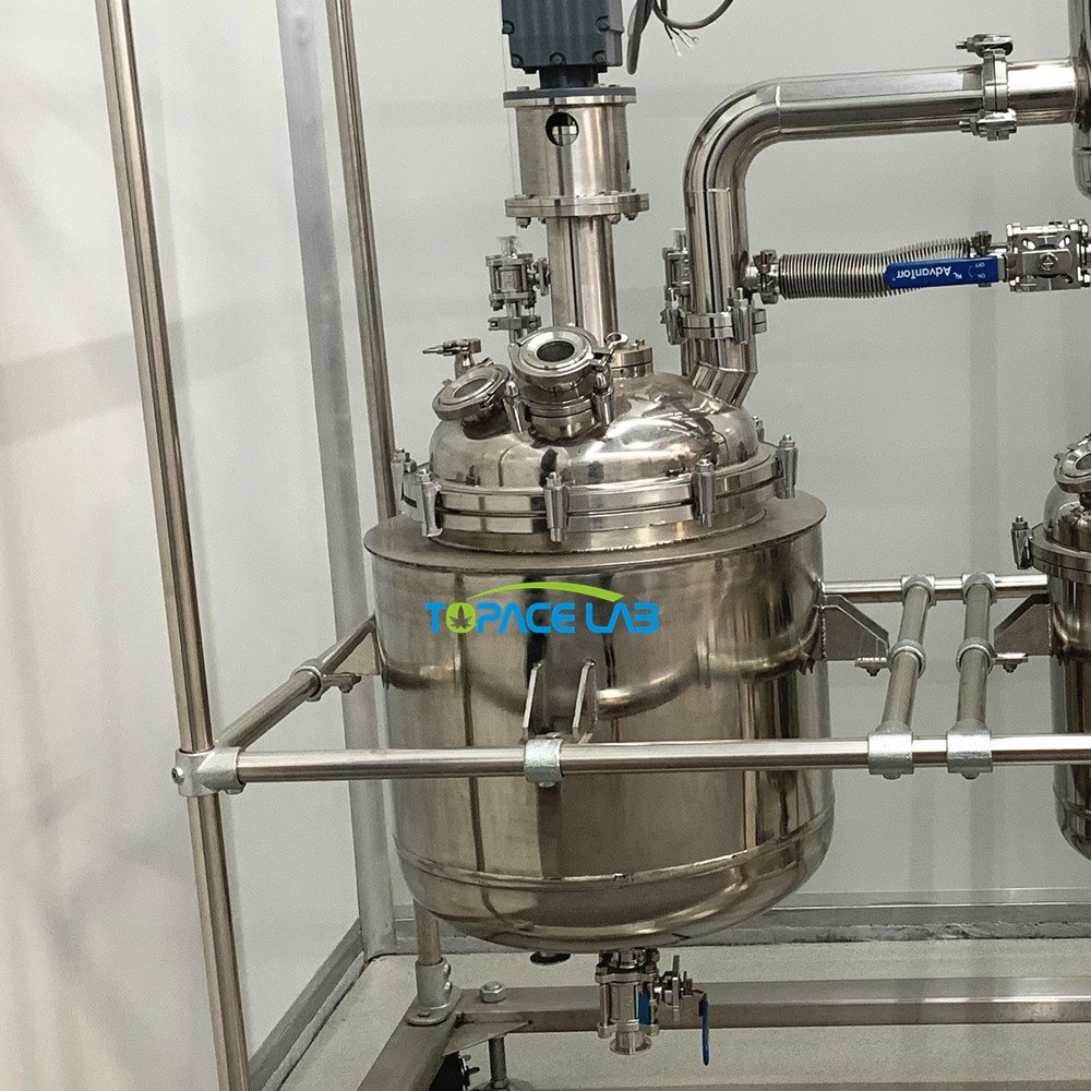 Topacelab 50L100L 200L 300L 500L biodiesel Reactor For Sale Adhesive Glue Production Reactor 316l Stainless Steel Reactor