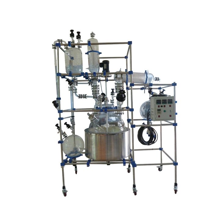 pilot reactor glass reactor manufacturer 100l chemical glass lined reactor price
