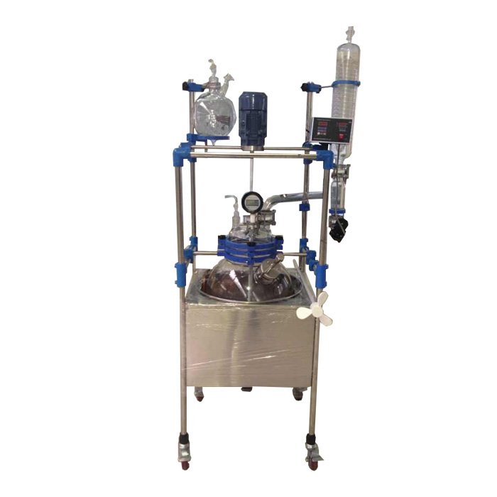 pilot reactor glass reactor manufacturer 100l chemical glass lined reactor price
