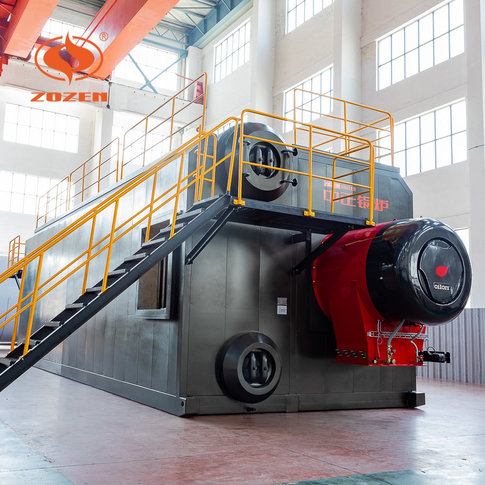 Lpg Machine Industrial Water Low Pressure SZS Steam Boiler For Paper Dairy Rubber
