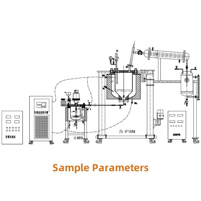 5L 15L 25L vapor phase VPT reaction stainless hydrogen chemical lab reactor for transesterification biodiesel