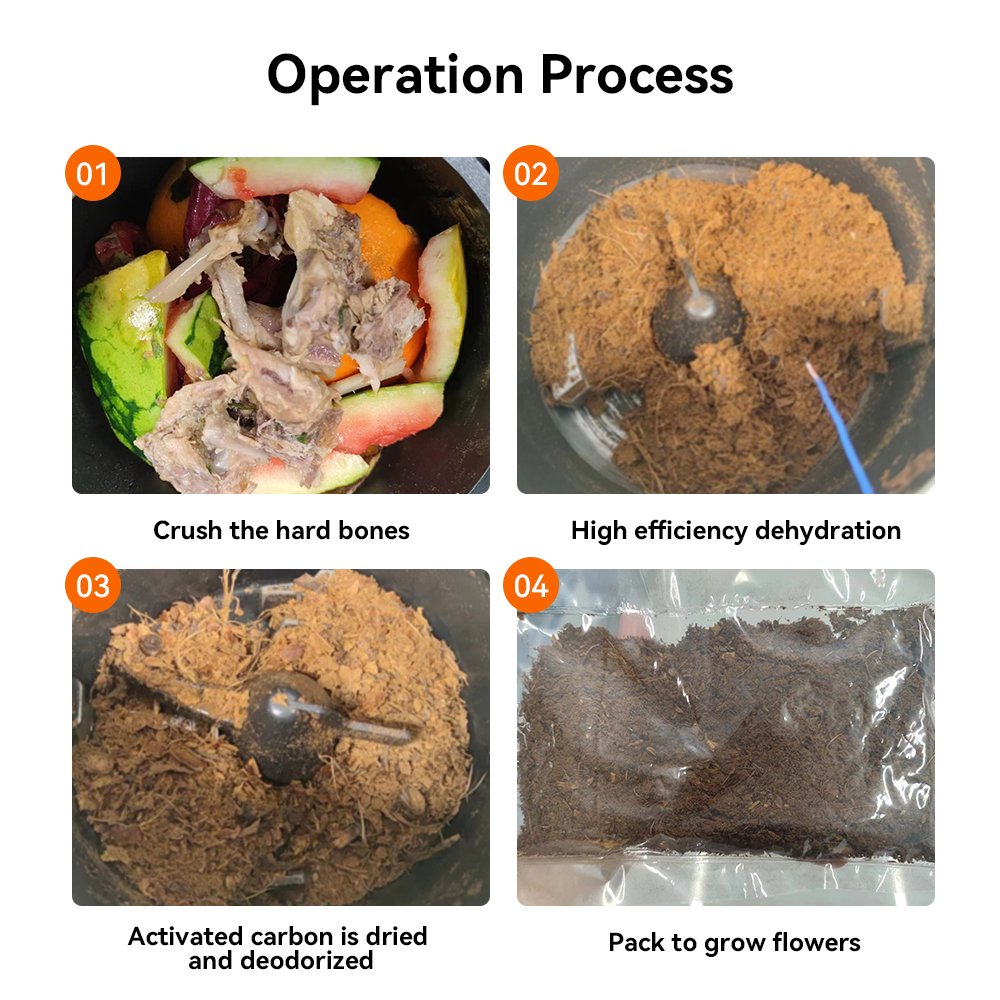 2022 Household Kitchen Food Waste Composting Machine Automatic Customized Kitchen Food Waste Garbage Disposer
