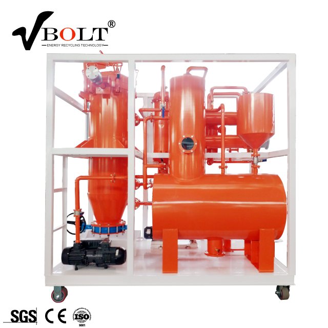Small Capacity Waste Oil Filtration Machine Black Oil Recycling Decoloration Plant