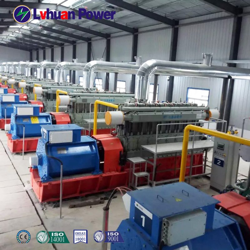 2024 30kw 50kw 100kw 150kw 200kw 300kw 350kw 400kw Gas Generator CE ISO Approved ATS Control System Biomass Gas Generator