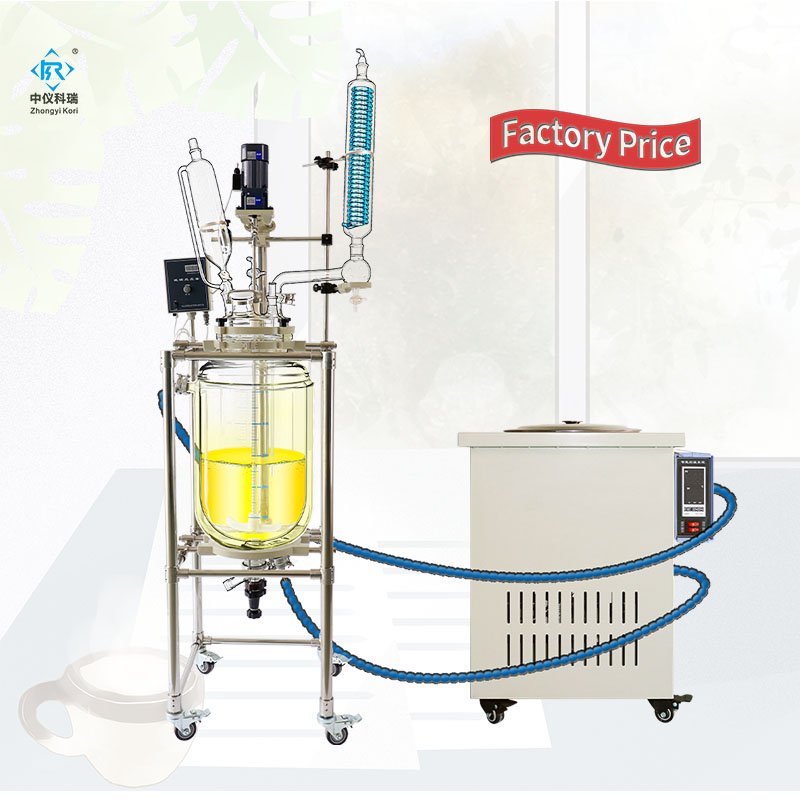 SF-200L Lab Glass Reactor Chemical Jacketed Reactor 200L