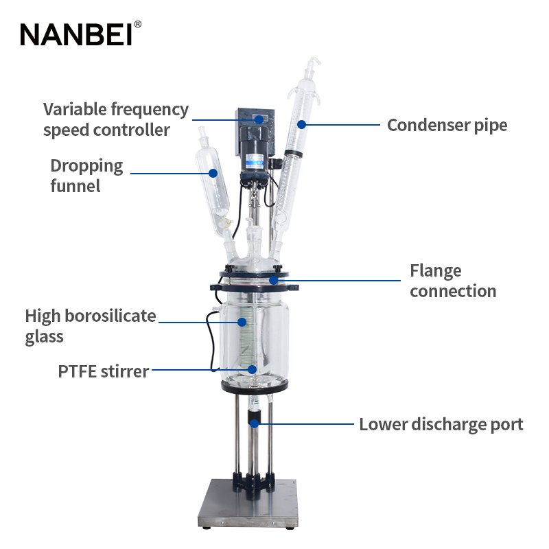 CE confirmed biodiesel mixer jacketed vessel glass lined reactor