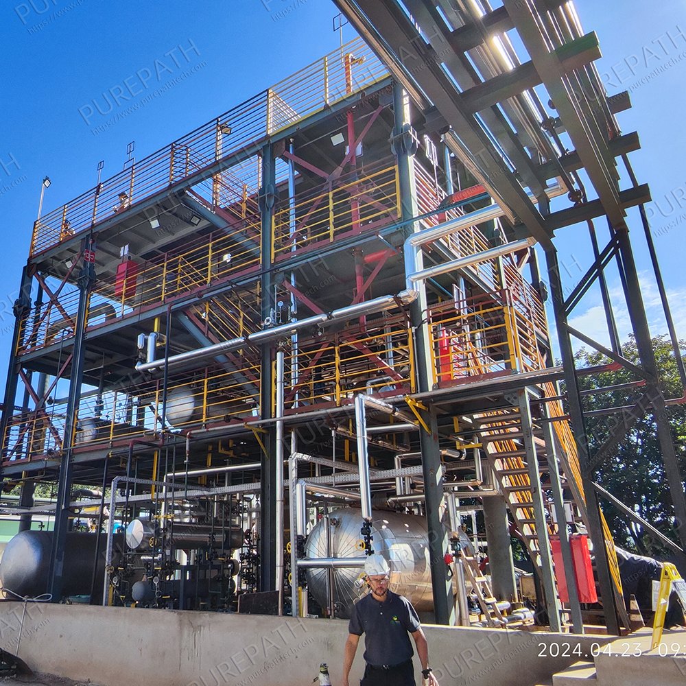 2024 Waste Oil To Diesel Fuel Refinery Machine For Used Oil Distillation With Exclusive Sulur Polishing Tech