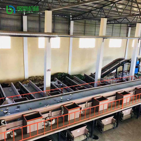 Waste Recycling Municipal Solid Waste Sorting Plant with customized capacity