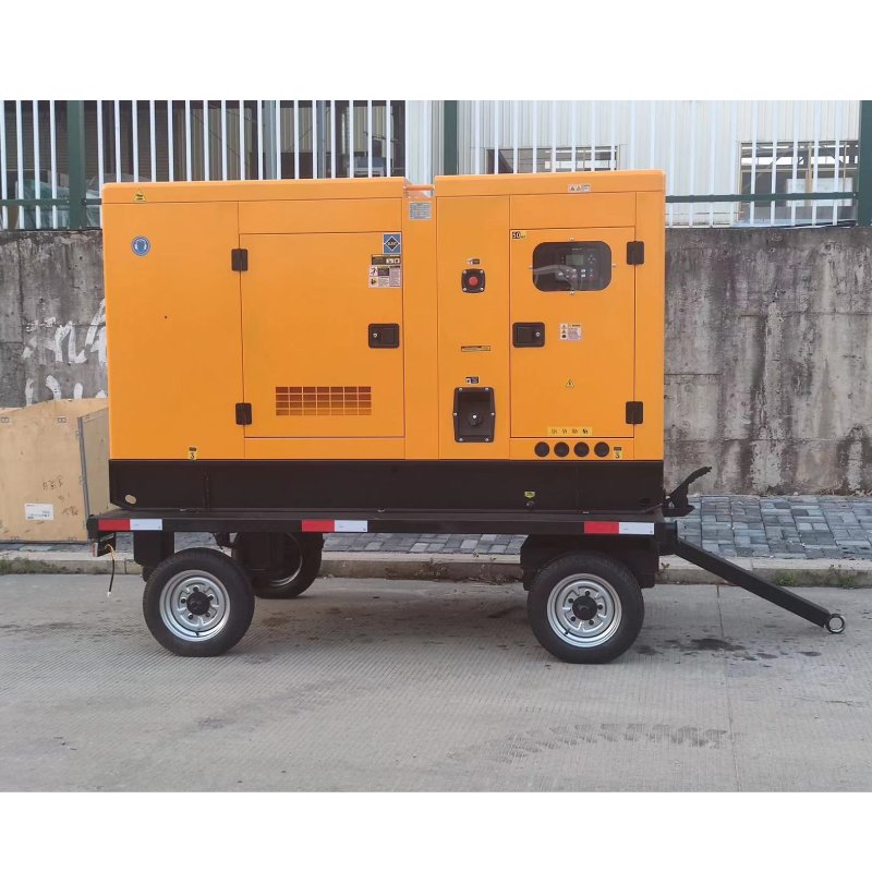 20KW Trailer Type Genset Power Silent Mobile Diesel Generators 50 Kw 150kw Water Cooling System 30KW 40KW Portable Generator Set