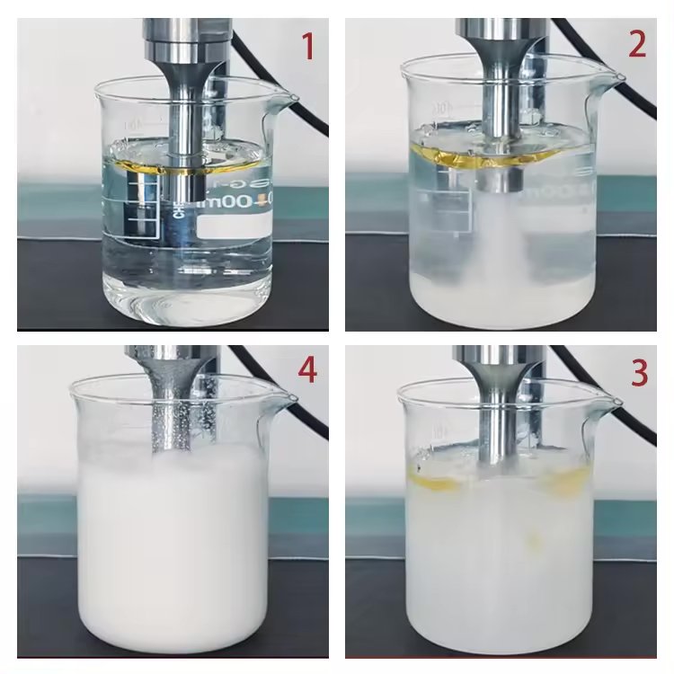 ultrasonic probe sonicator continuous flow reactor nano biodiesel making equipment 3000w ultrasonic disperser