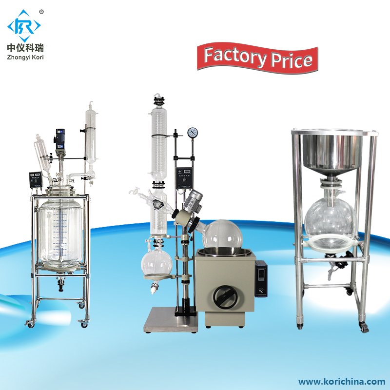 L laboratory equipment chemical glass reactor 100 liter reaction vessel