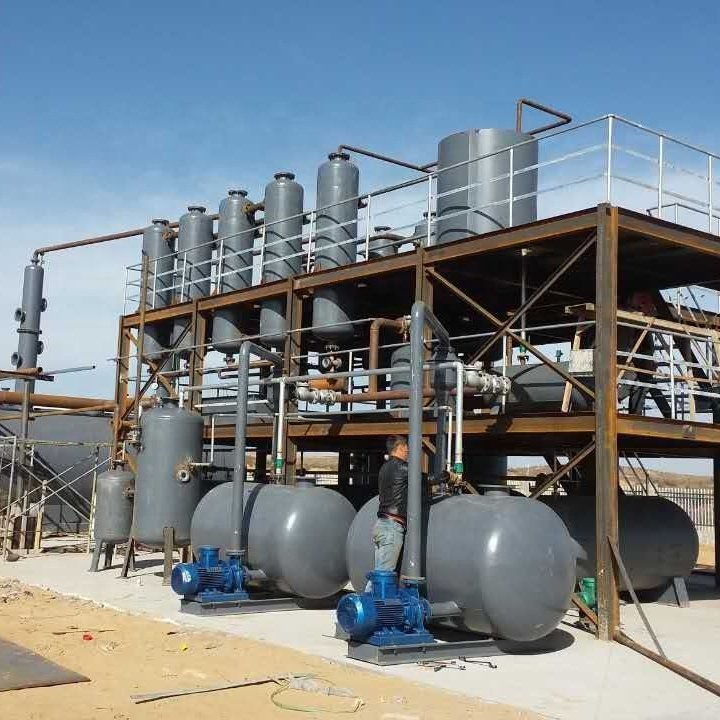 Waste Tyre Plastic Pyrolysis Oil To Diesel Distillation Equipment/Recycling Machine