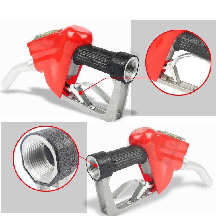 Metered Aluminum Diesel Gasoline Oil Filling Delivery Nozzle with Electronic Flow Meter for Fuel Dispenser
