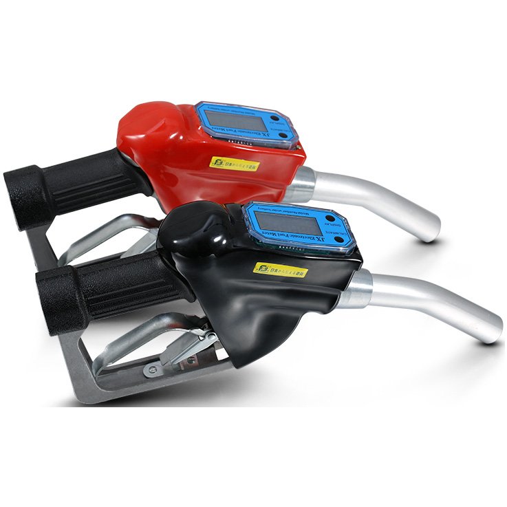 Metered Aluminum Diesel Gasoline Oil Filling Delivery Nozzle with Electronic Flow Meter for Fuel Dispenser