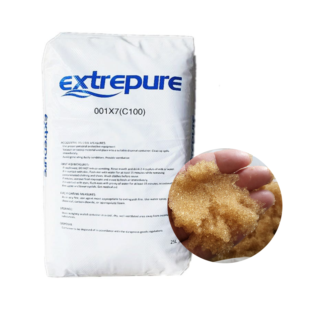 001x7 732 Cation Exchange Resin Filter 25 Liter Strong Acid Water Softening Ion Exchange Resin