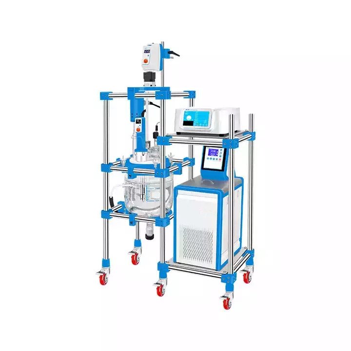 HAIJU LAB 5L 10L 20L 50L 100L Ultrasonic Glass Reactor Ultrasonic Biodiesel Reactor
