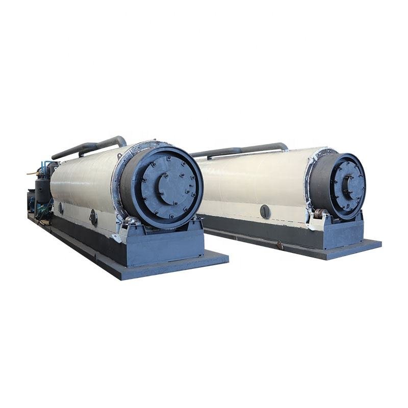 Waste high temperature pyrolysis machine 12 t used tire biodiesel pyrolysis plant