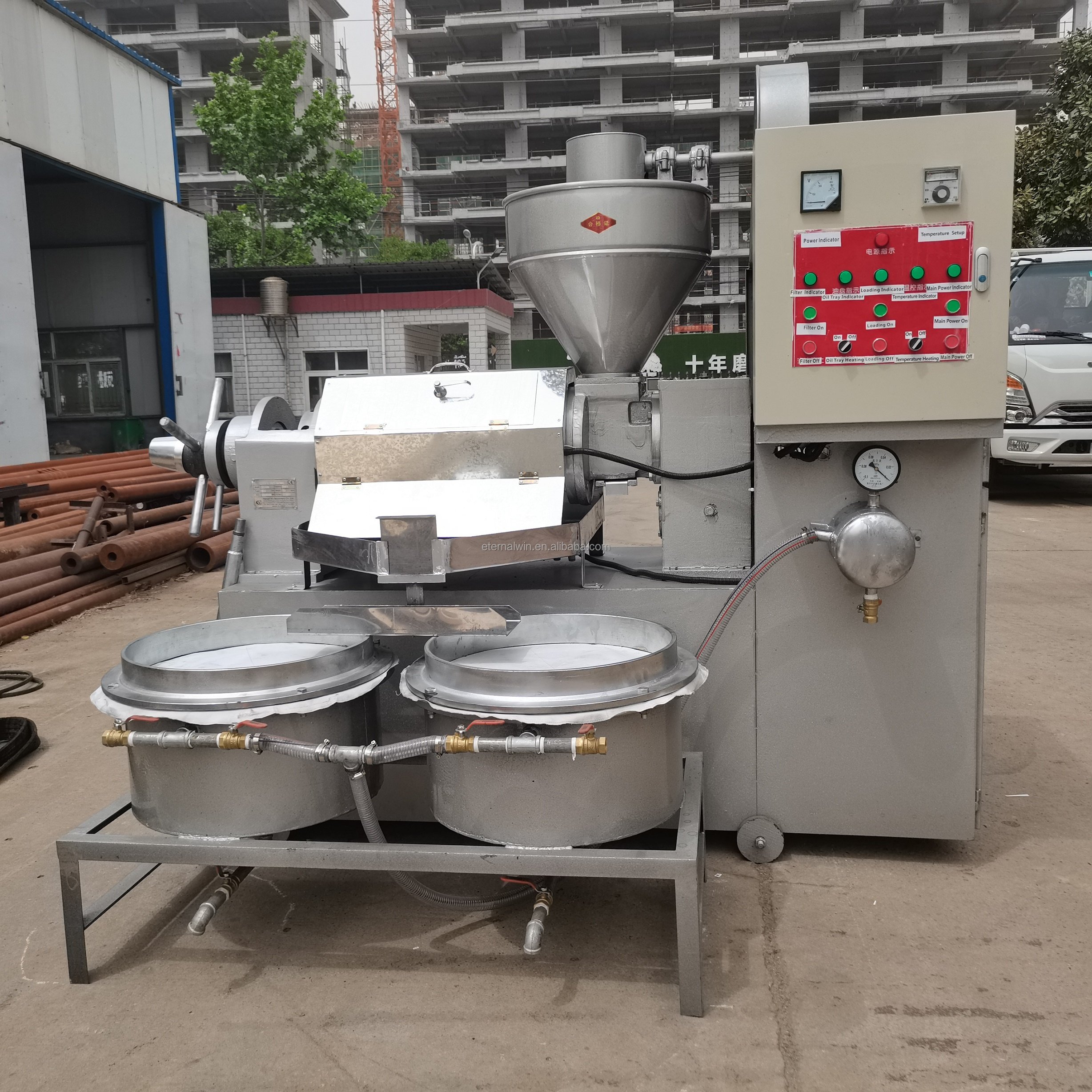 30-500kg/h high production automatic oil press machine with filter for oil plant