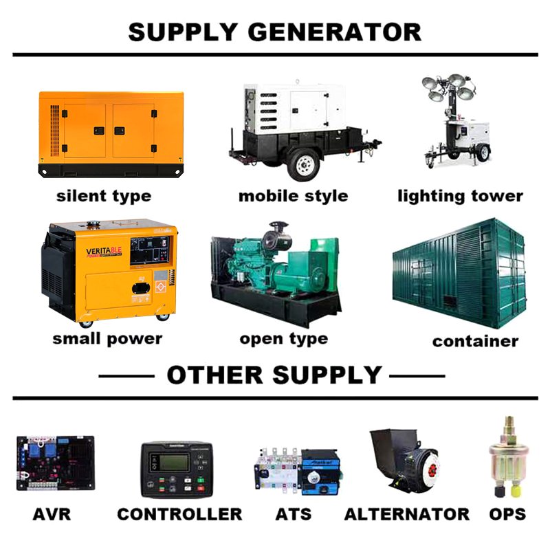 Electric Diesel Power Generator 30kw 50kw 80kw 100kw 150kw 200kw 300kw with Silent Soundproof Trailer Type