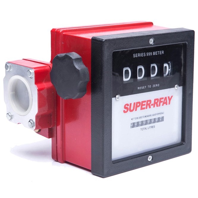 Mechanical Flow Meter 120L/Min 4 Digits Analog Fuel Meter FM-120 Diesel Gasoline Petrol Counter Flowmeter