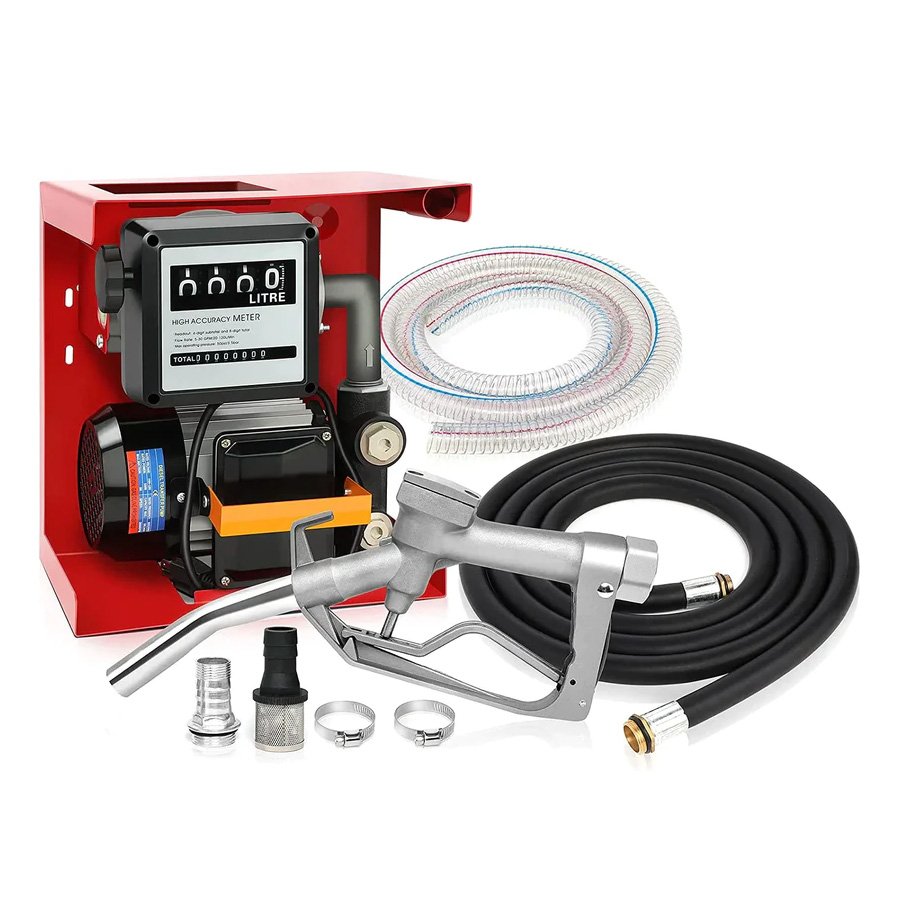 Mechanical Flow Meter 120L/Min 4 Digits Analog Fuel Meter FM-120 Diesel Gasoline Petrol Counter Flowmeter