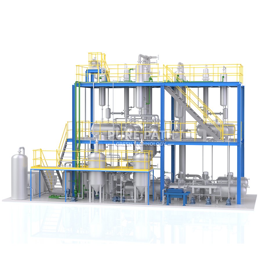 10ppm Low Sulfur Diesel Refinery Atmospheric Distillation Technology Used Engine Oil Purification Machine