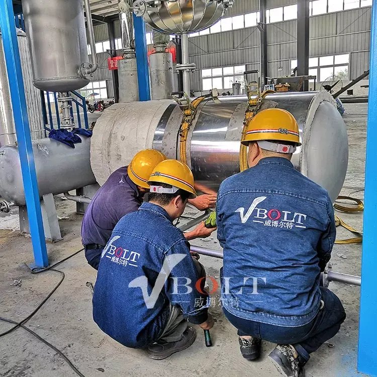 5TPD used engine waste oil to diesel refinery distillation plant