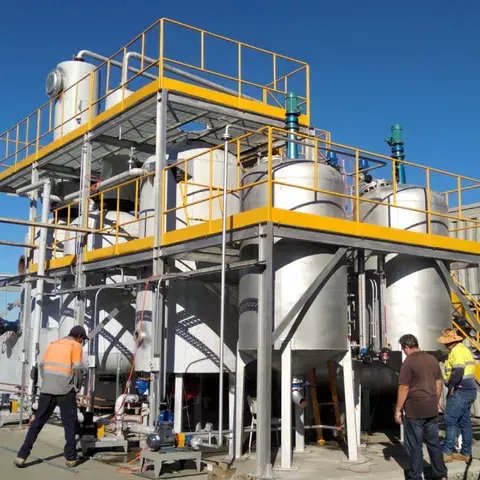5TPD used engine waste oil to diesel refinery distillation plant