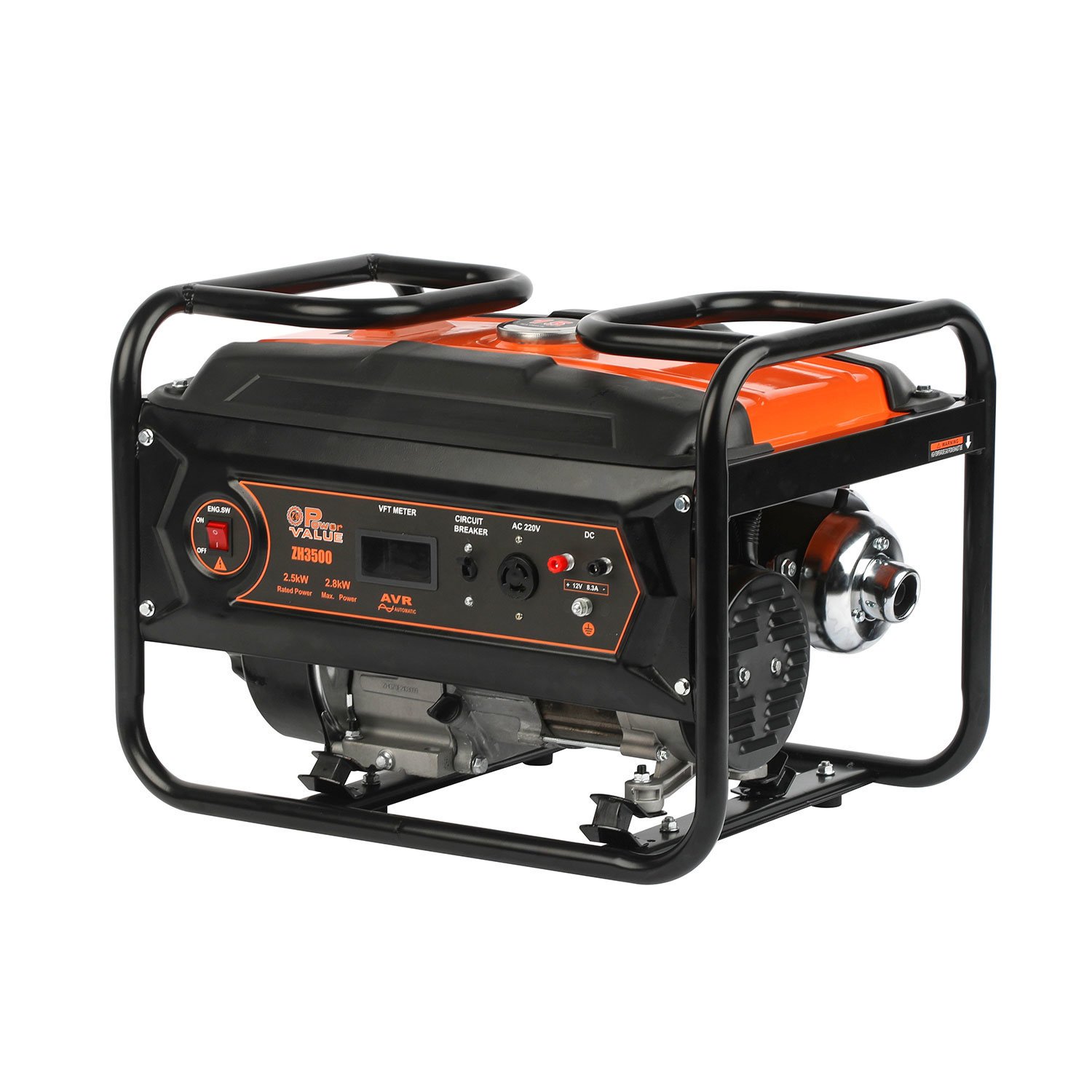 Powr Value Recoil Start 3kw Portable Gasoline Generator For Home Use With 1 Year Warranty