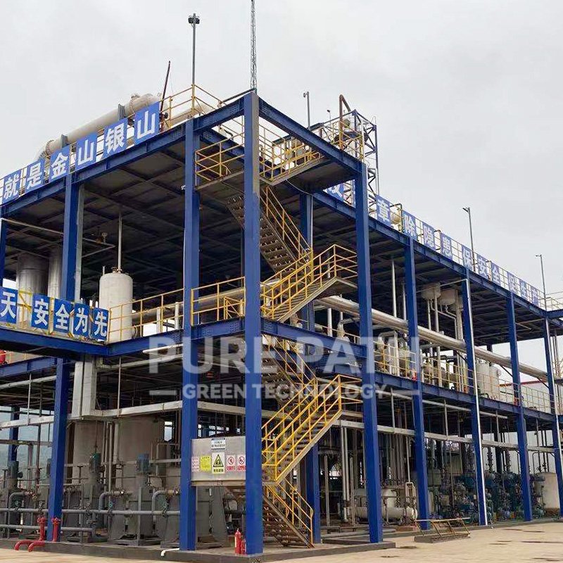 Low Consumption Flexible Heating Method Black Oil Refining To Diesel System Used Oil Recycling Purifier