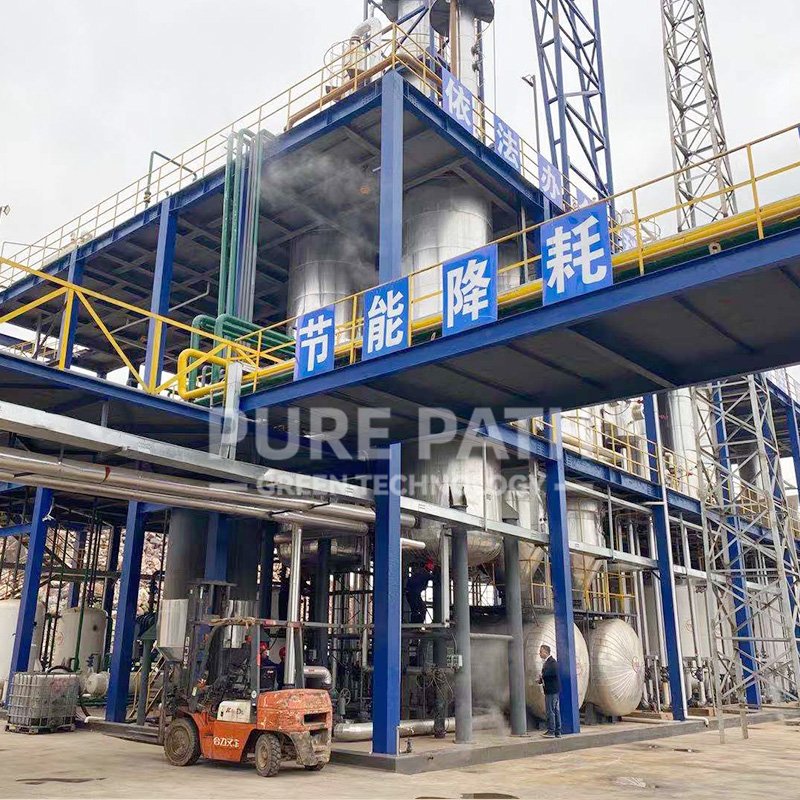 Low Consumption Flexible Heating Method Black Oil Refining To Diesel System Used Oil Recycling Purifier