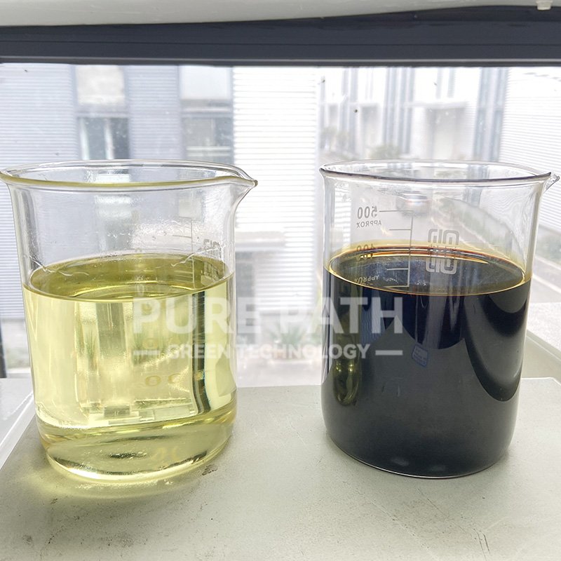 Low Consumption Flexible Heating Method Black Oil Refining To Diesel System Used Oil Recycling Purifier