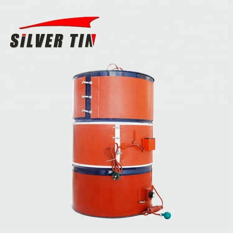 110V 1740mm*125mm Silicon Band Drum Heater Oil Biodiesel Plastic Metal Barrel