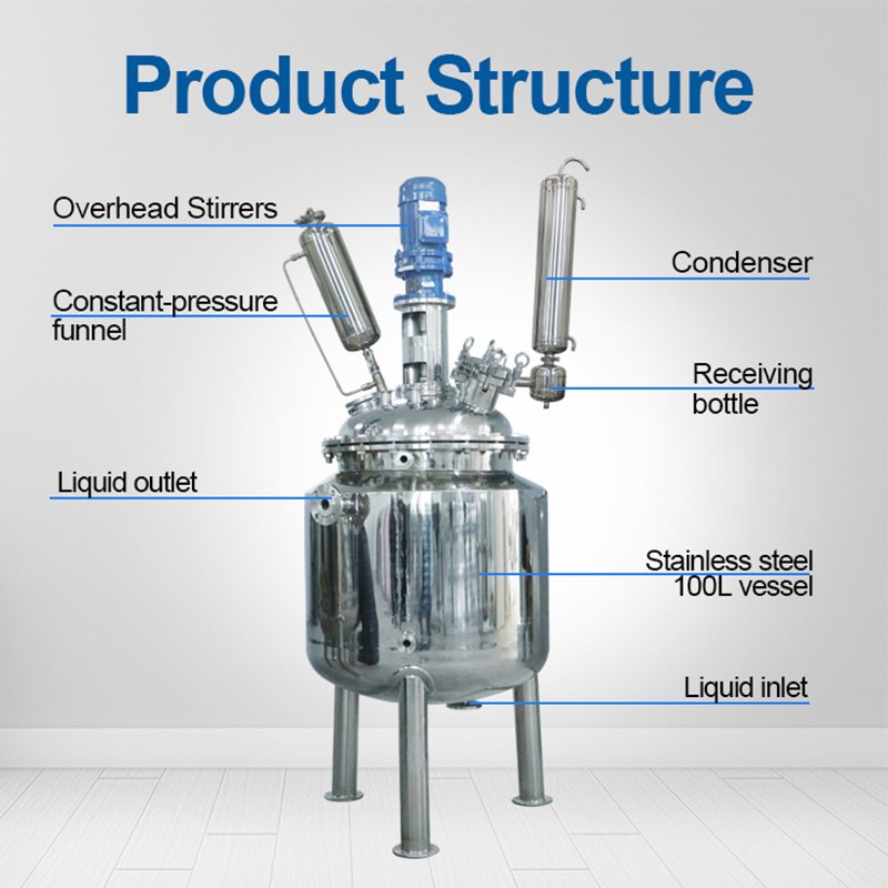 YUHUA Reactor Stainless Steel Ultrasonic Reactor For Biodiesel Stainless Steel