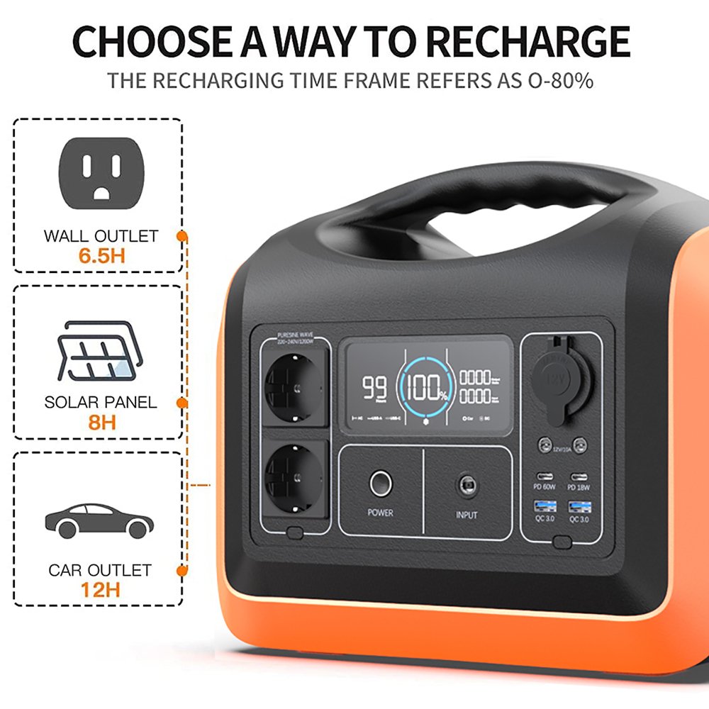 Supply 1200W Tragbare Powerstation LiFePO4 Battery Bank Mobile Portable Power Station 1000W Charge Generator Solar Homes Battery
