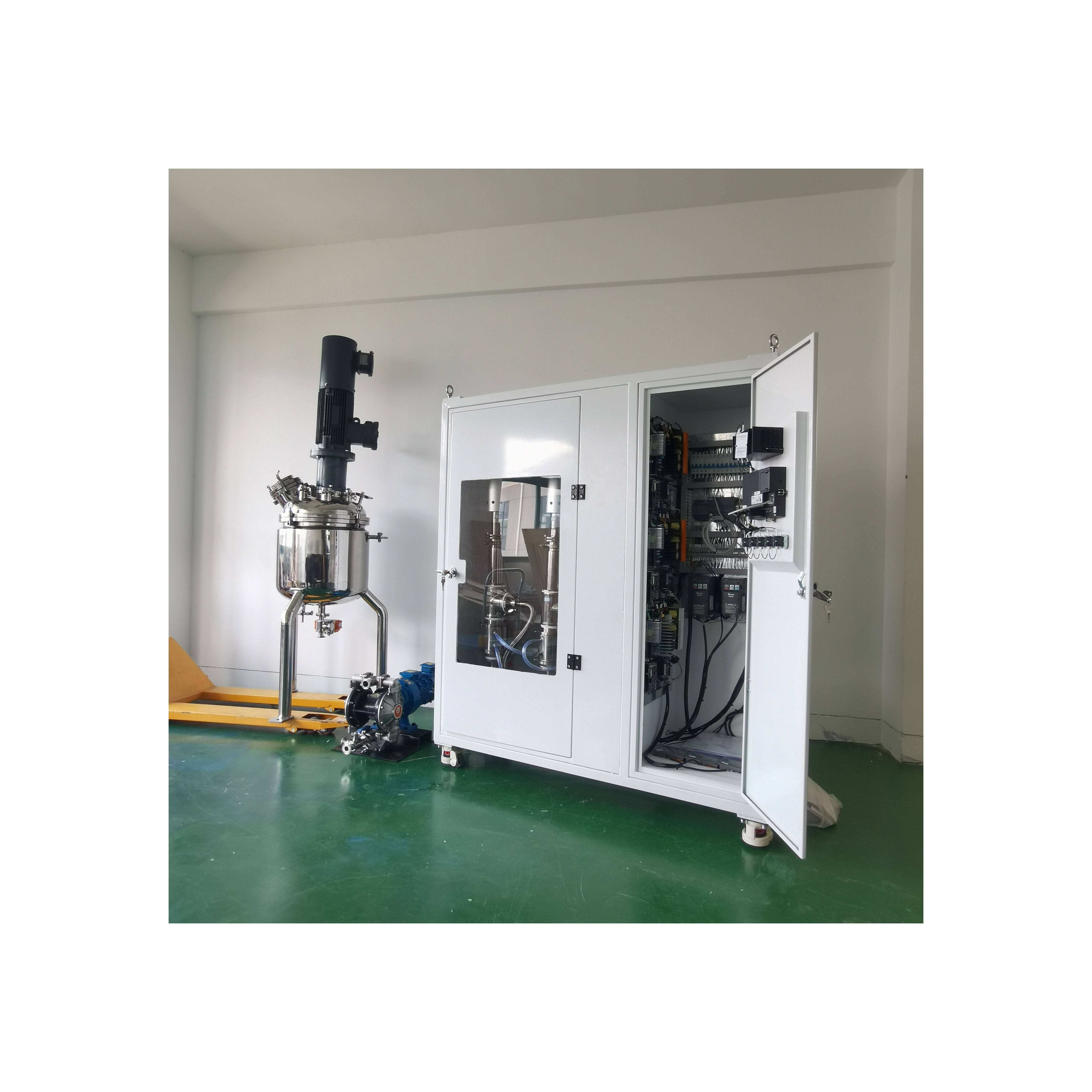 Powerful industrial 3000w ultrasound biodiesel homogenizer cosmetic mixer vacuum emulsifier