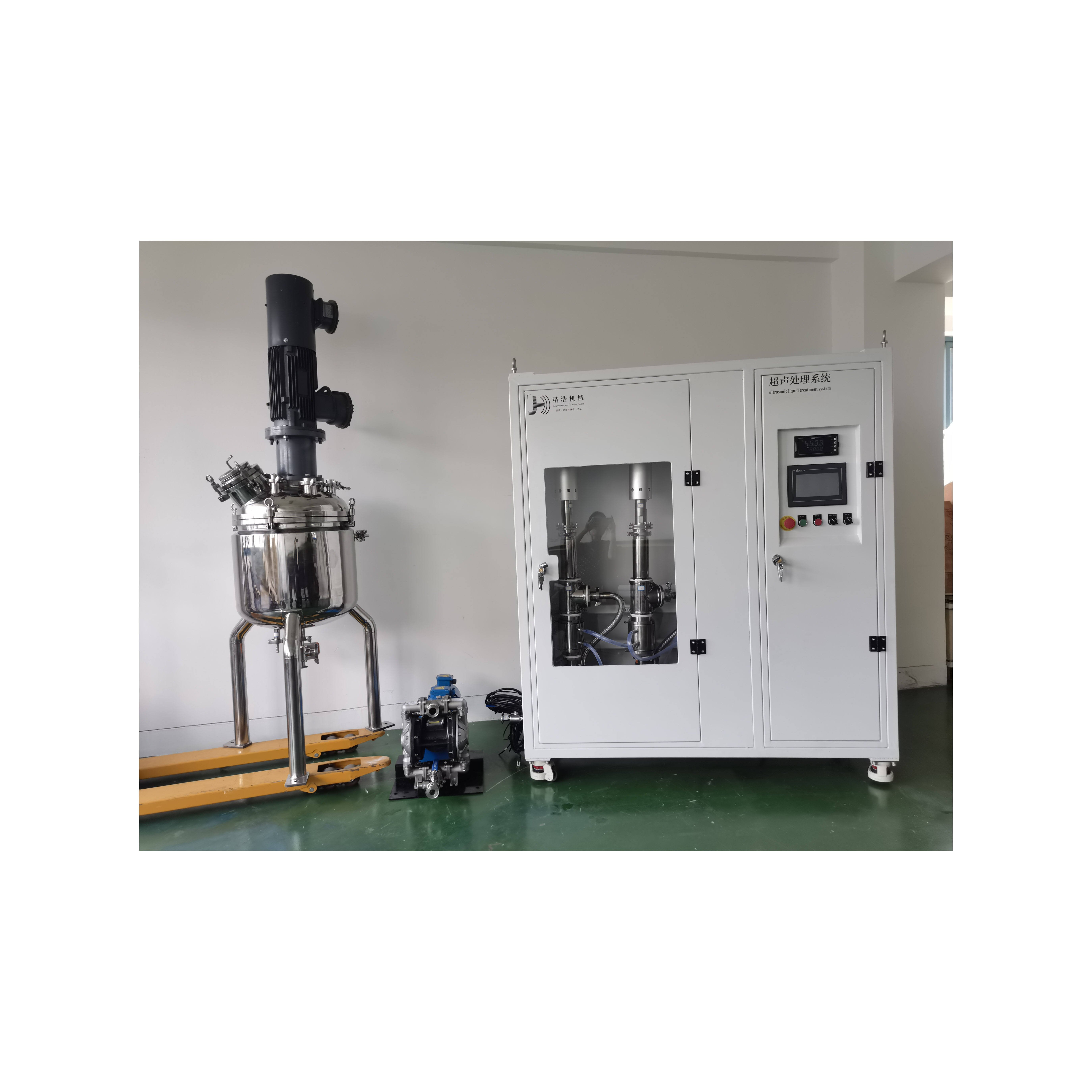 Powerful industrial 3000w ultrasound biodiesel homogenizer cosmetic mixer vacuum emulsifier