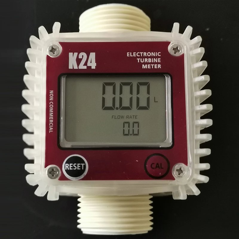 XDH112 K24 Digital Fuel Meter Gasoline Counter Electronic Flow Meter Turbine Flowmeter Diesel Chemical Liquid Flow Meter