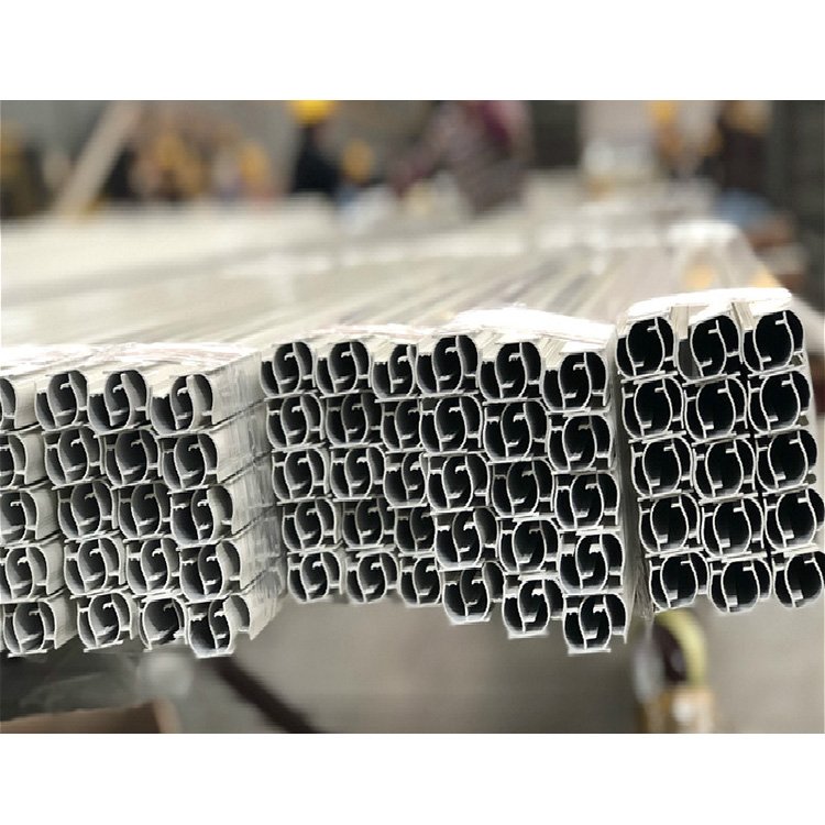 Double Track Ceiling Installation Curtain Track Aluminum Profile Extrusion Rail for Home Decoration Factory Manufacturer