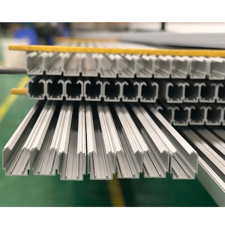 Double Track Ceiling Installation Curtain Track Aluminum Profile Extrusion Rail for Home Decoration Factory Manufacturer