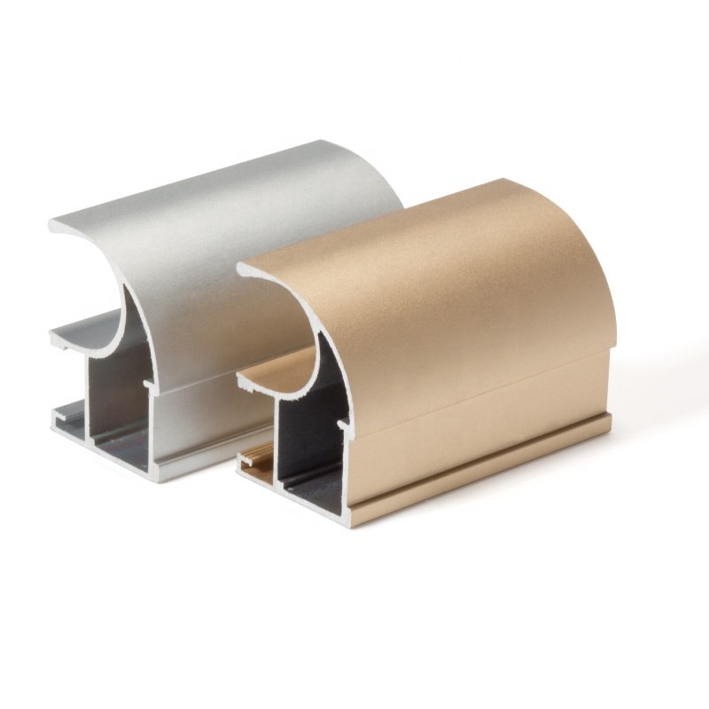 aluminum factory aluminum profile wardrobe for brush sliding door handle