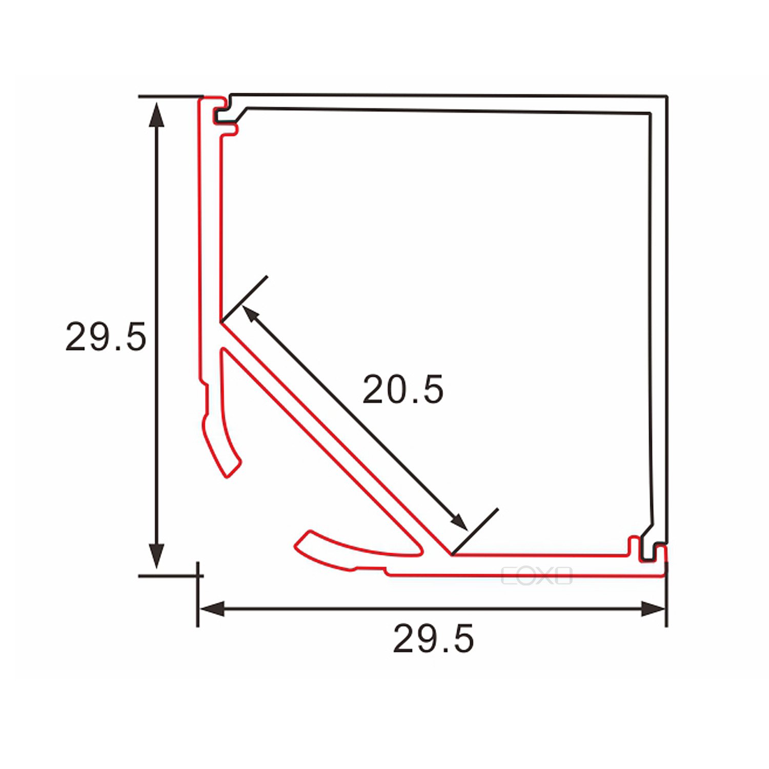C006B Led Recessed Aluminum profile