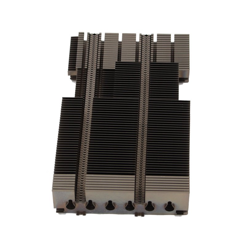 Custom Aluminum Extrusion Heat Sink High Density Shovel Fin Radiator