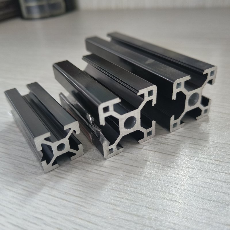 Anodized T Slot Extruded Aluminium Alloy Profiles Frame for Decorations with Punching Drilling Holes Threads