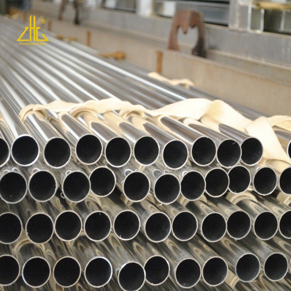 6061-T6 6063-T5 Aluminum tube with groove / aluminium alloy pipes and tubes/aluminium round profile extrusion factory OEM