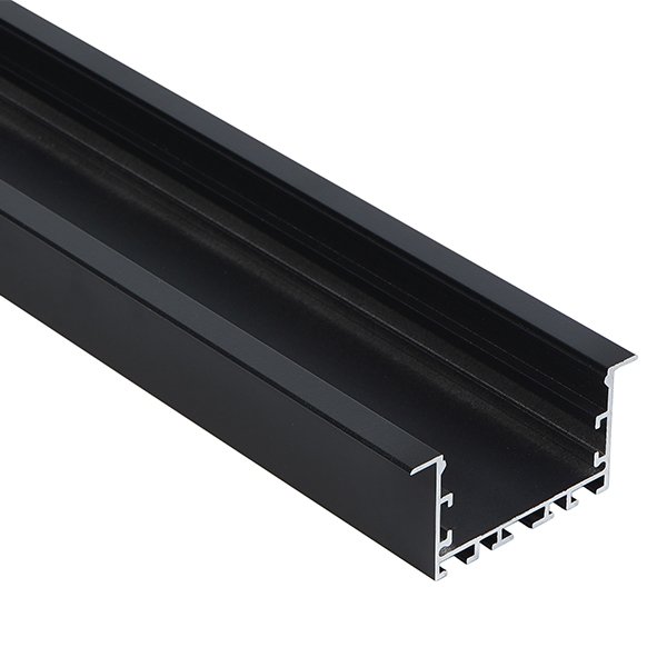 High quality global bestseller LED Aluminum Profile Recessed Aluminum Channel Black LED ceiling hanging rope aluminum profile