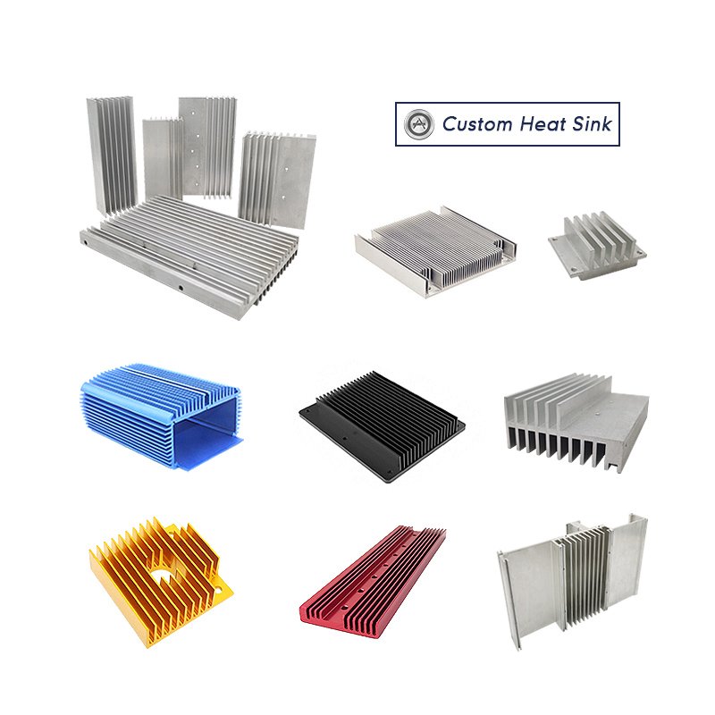 Custom Metal Products High Density Aluminum Copper Stacked Bonded Fin Heat Sink