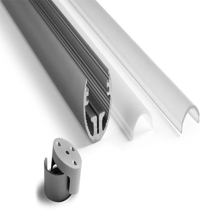 1m 2m 3m Aluminium Profile For Led Lighting Strip Outdoor Profile Super Slim 7mm