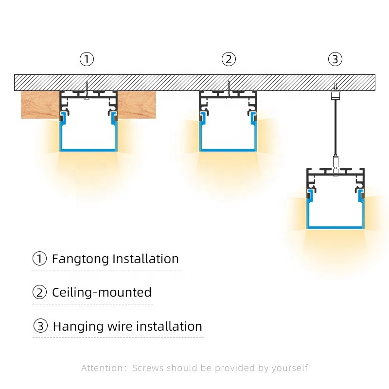 S40 Customized Surface Mounted Square LED Strip Light Aluminium Extrusion Profile LED Aluminum Profile Channel
